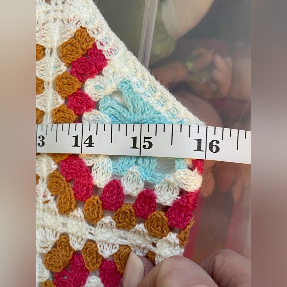 Willow & Wind EUC Boho Women’s Crochet Tank Lined Mini Dress Size S Cottagecore - Picture 11 of 12
